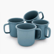 Rolled-Rim Enamel Mug Set – view 2